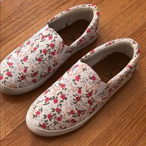 Floral slide sneakers